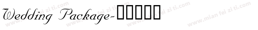 Wedding Package字体转换